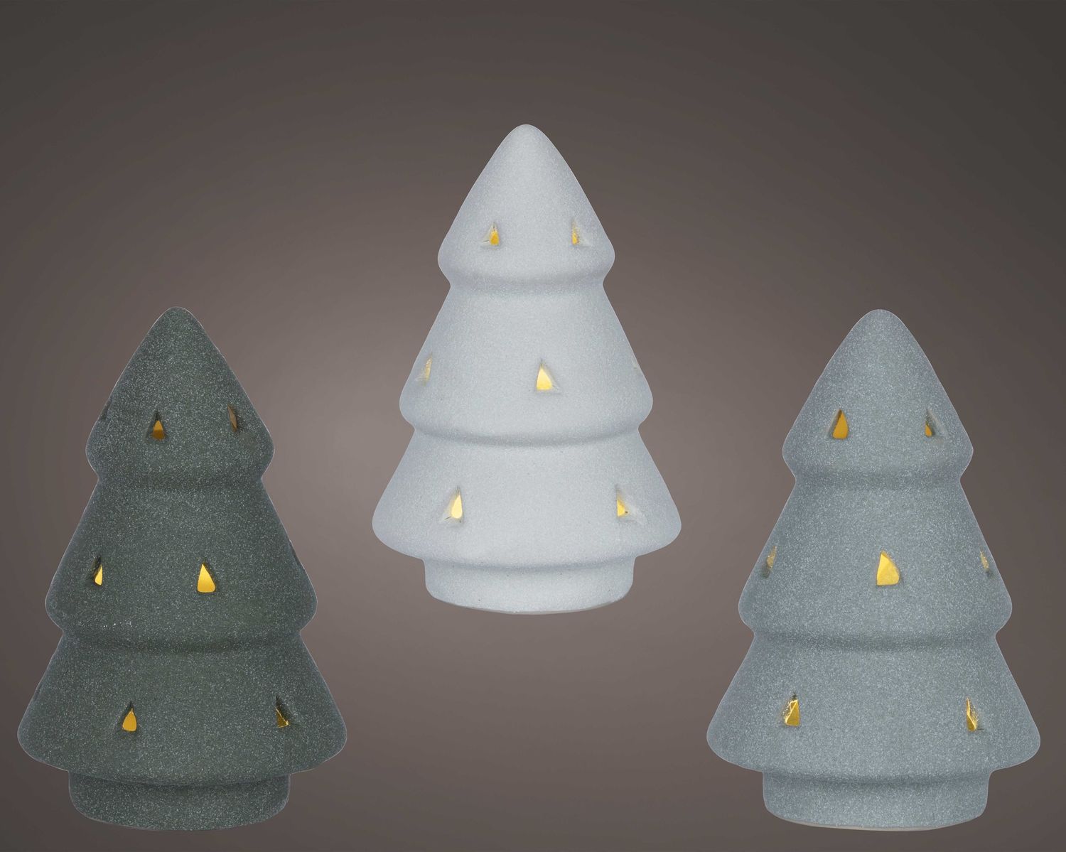 STOUT PORCELAIN LED TREE- GREEN STOUT PORCELAIN LED TREE- GREEN