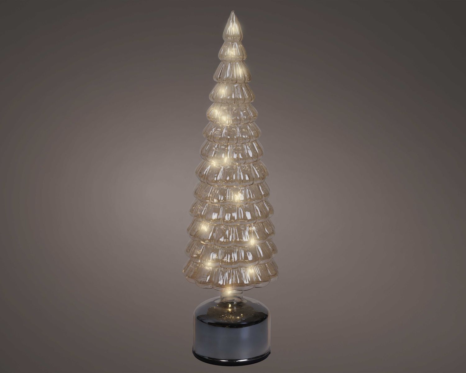 INDOOR GLASS MICRO LED ROTATING TREE WITH FLASHING EFFECT