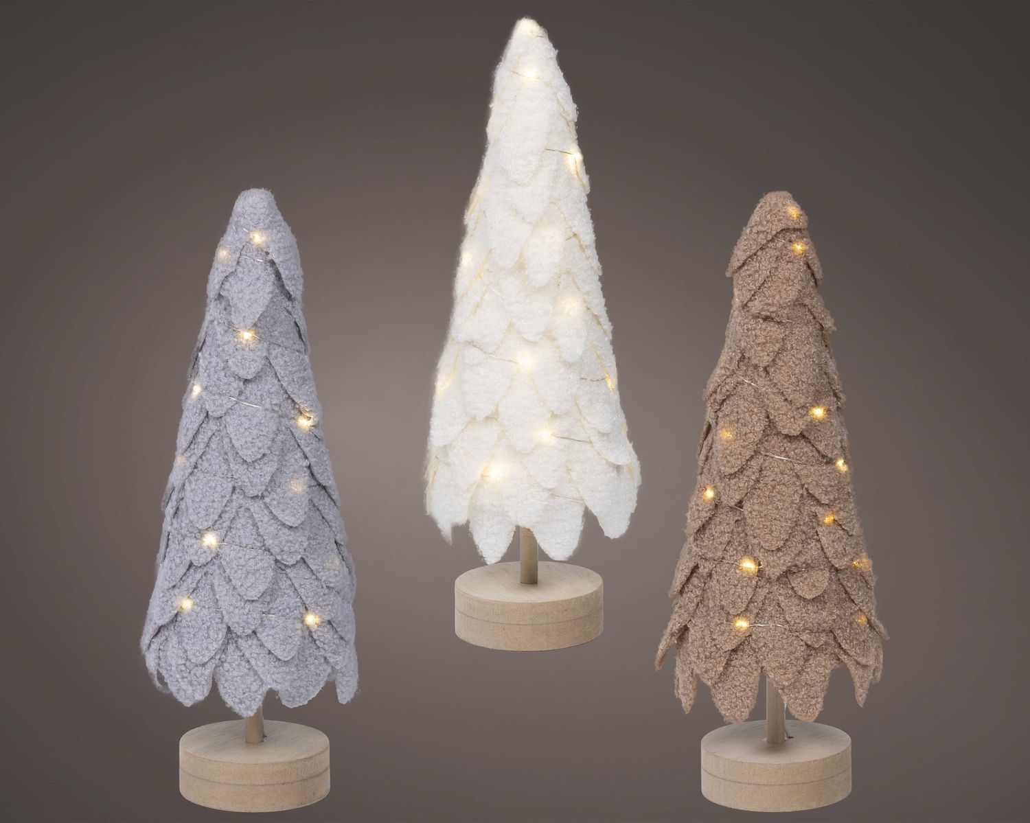 INDOOR MICRO LED FABRIC TREE- GREY INDOOR MICRO LED FABRIC TREE- GREY