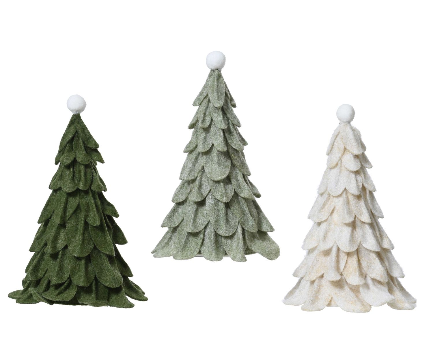 FELT TREE DECOR- WHITE FELT TREE DECOR- WHITE