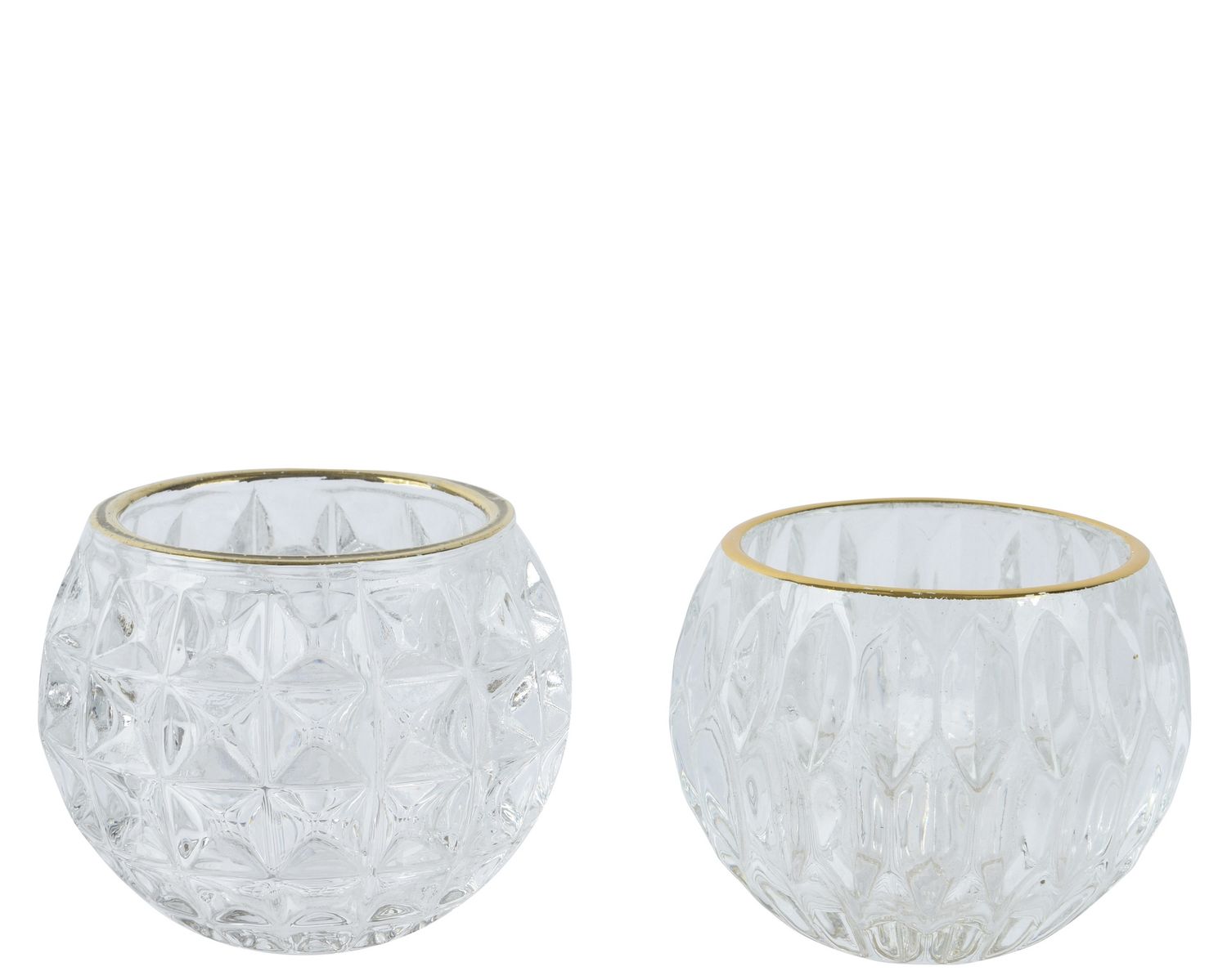 GLASS TEALIGHT HOLDER GLASS-LEAF PATTERN GLASS TEALIGHT HOLDER GLASS-LEAF PATTERN
