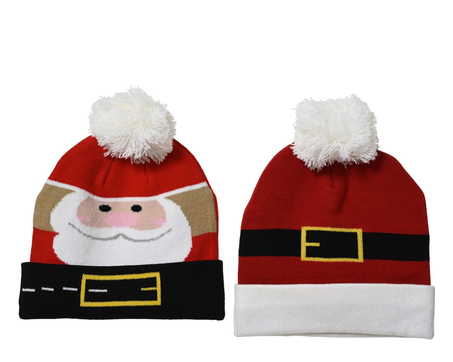 ACRYLIC CHRISTMAS HAT- SANTA&#39;S FACE DESIGN