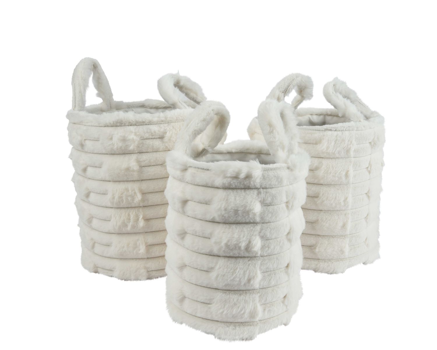 POLYESTER BASKET- WHITE