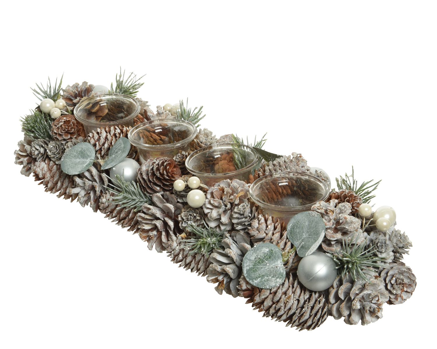 PINECONE TEALIGHT HOLDER CENTERPIECE