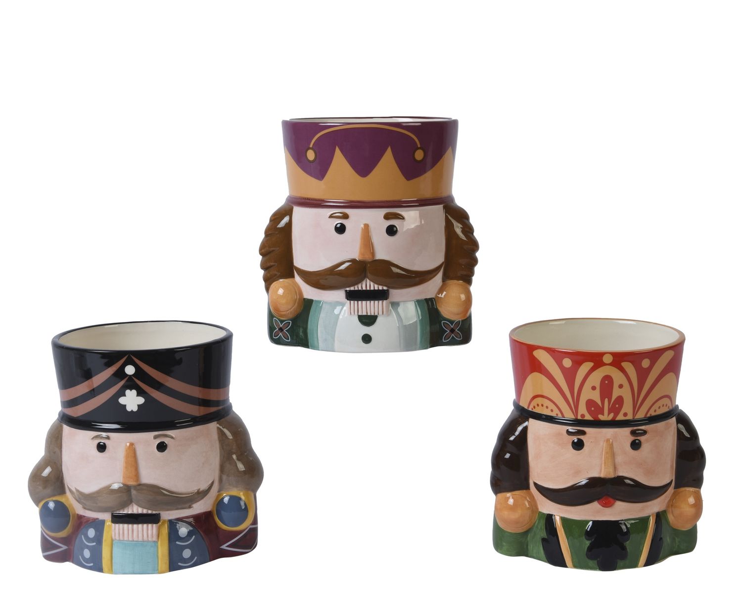 CHRISTMAST NUTCRACKER PLANTER- RED HAT