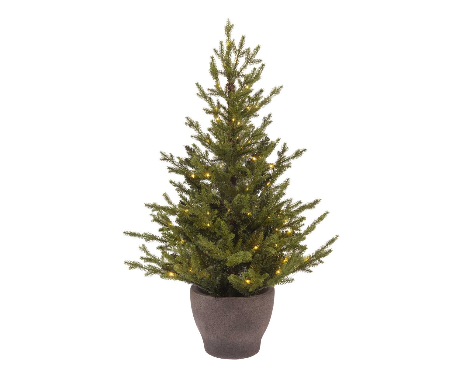 NORWAY MICRO LED POTTED TREE– INDOOR &amp; OUTDOOR (SHORT)