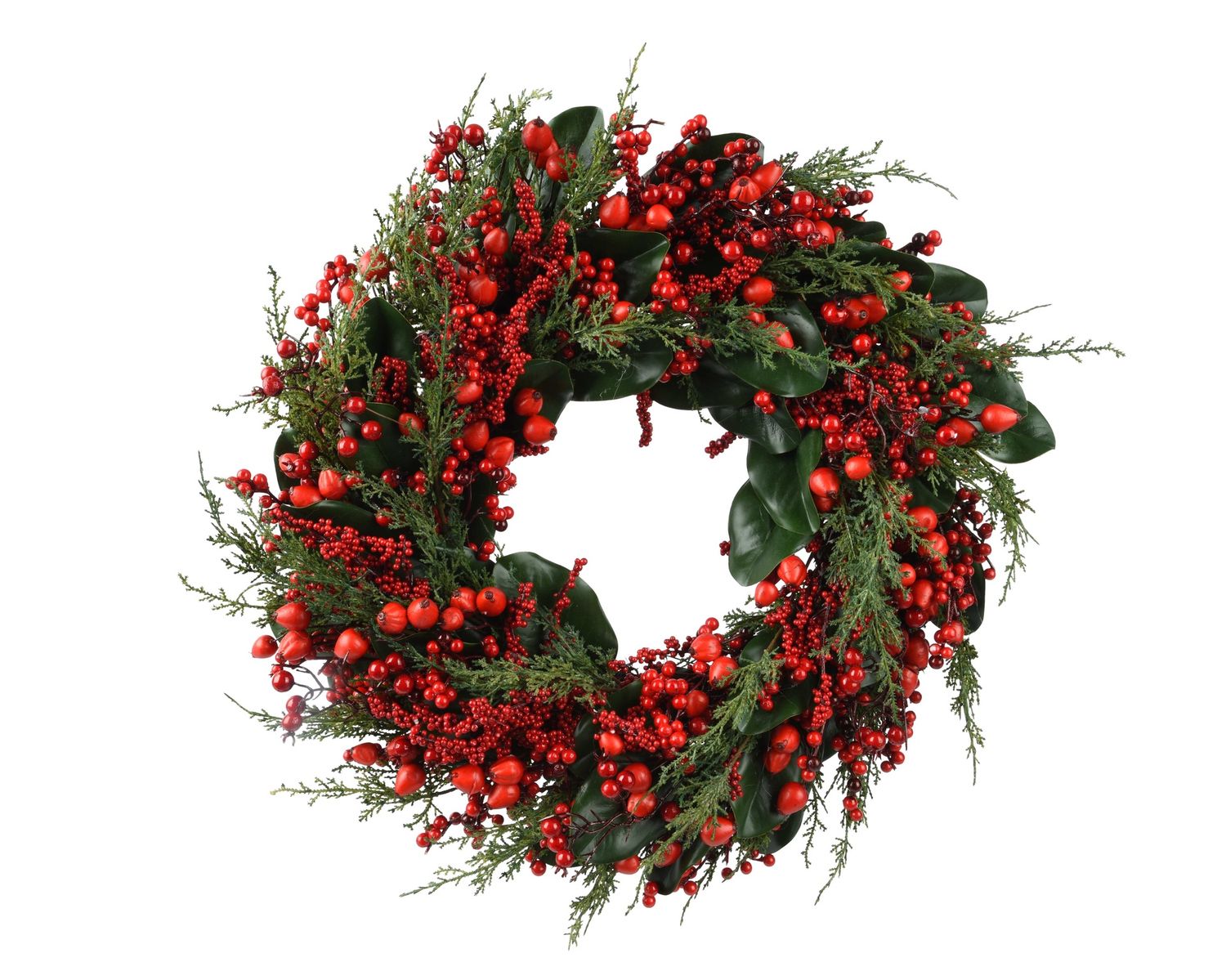 FULL BERRY WREATH (CLASSIC ROUND STYLE)- INDOOR