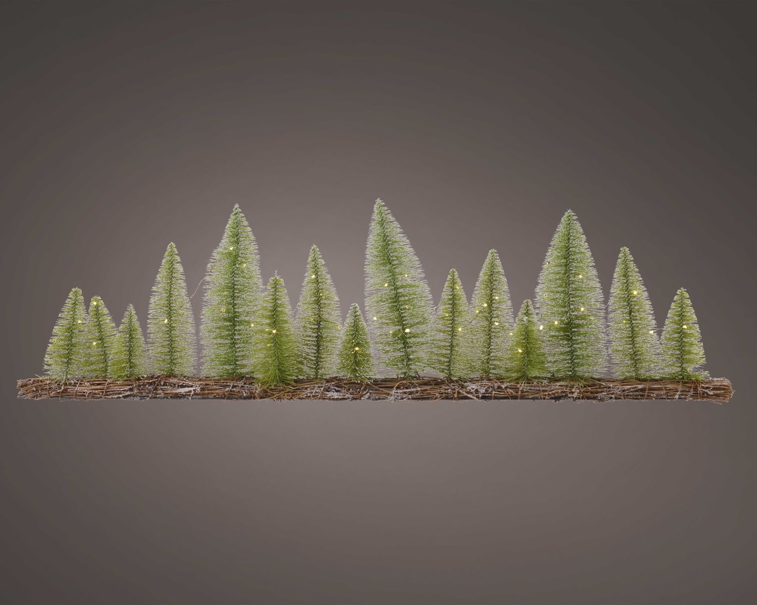 FROSTED BRUSH TREE TABLE PIECE -MICRO LED LIGHTS