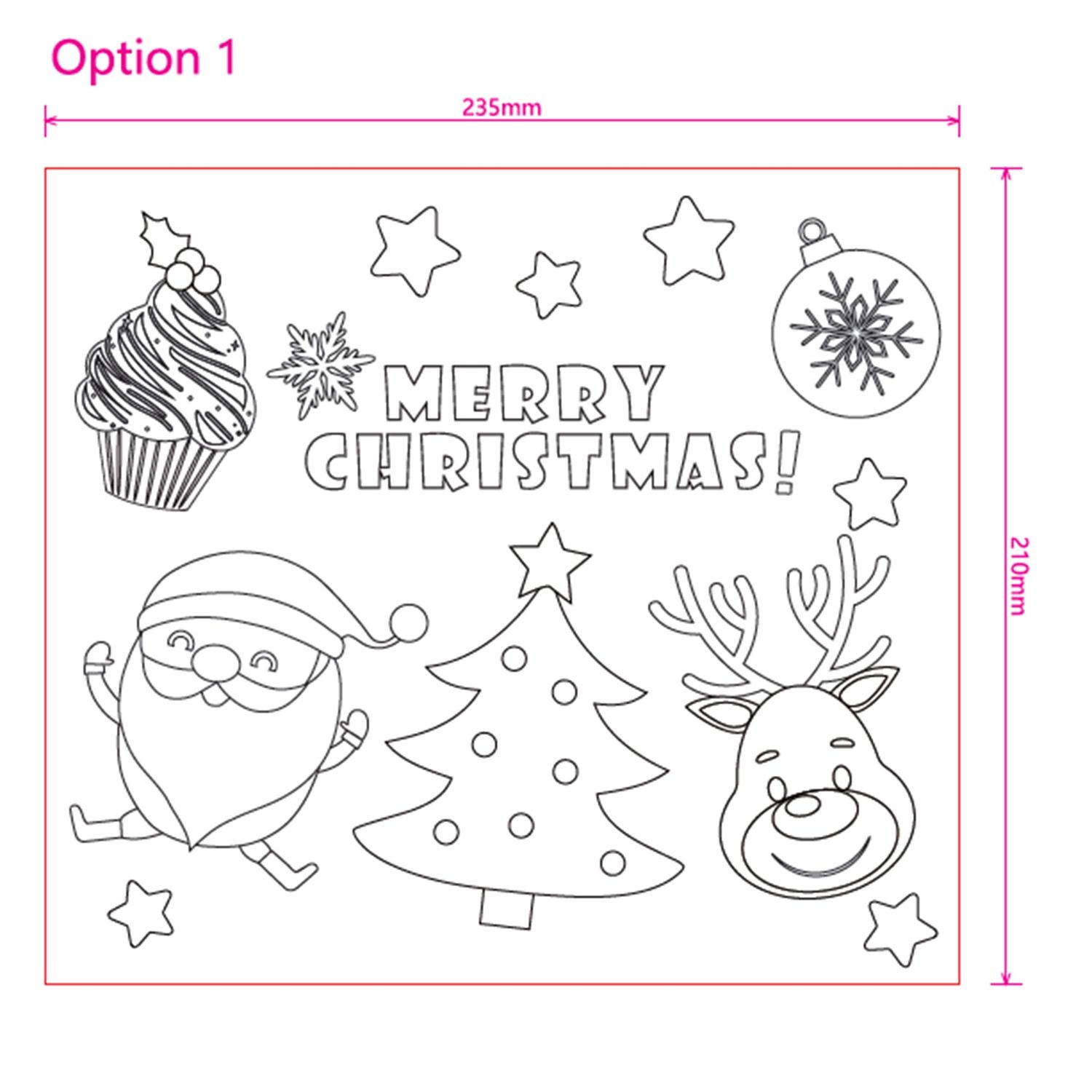 &quot;MERRY CHRISTMAS&quot; POLYESTER BAG