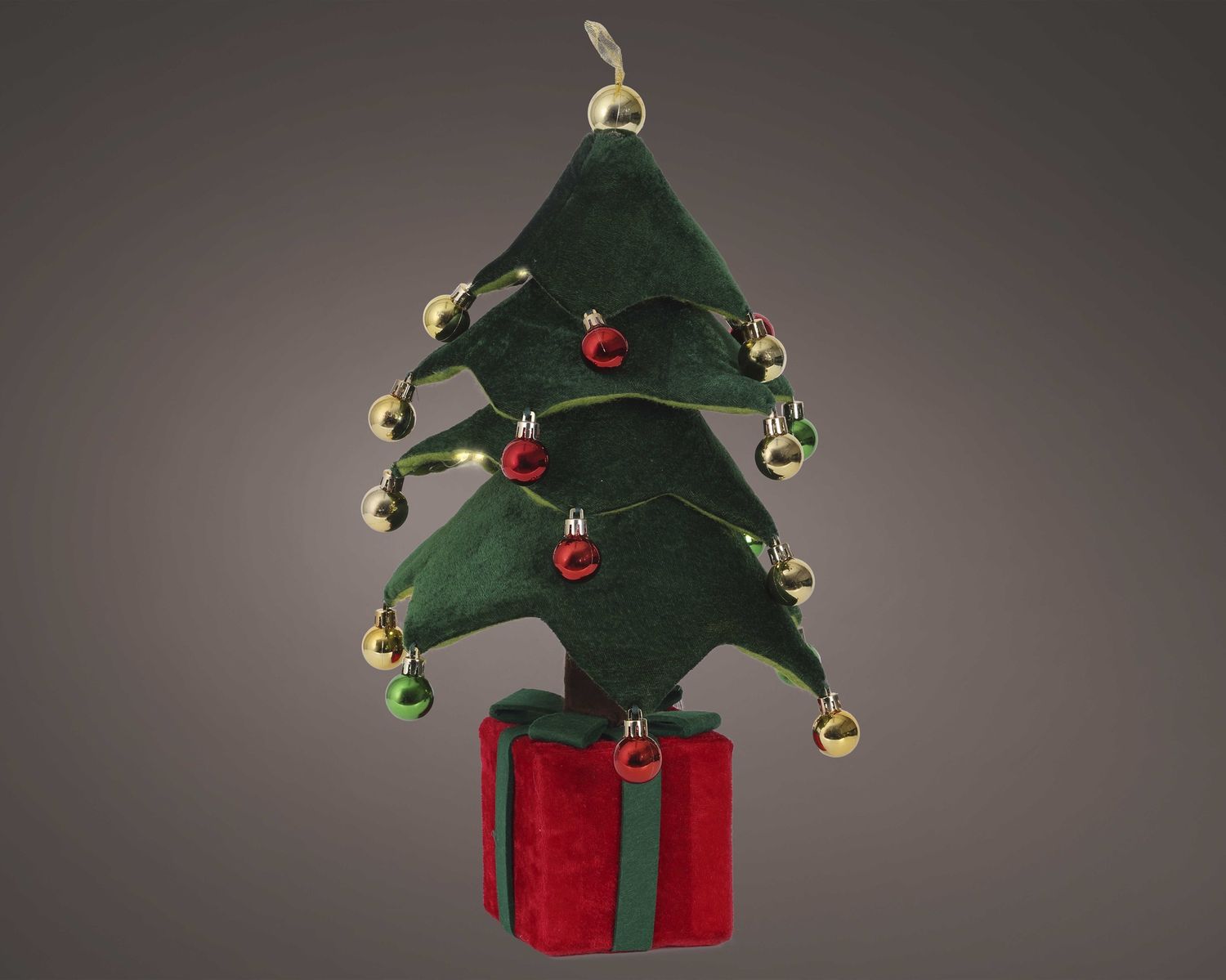 MINI VELVET CHRISTMAS TREE- MICRO LED LIGHTS