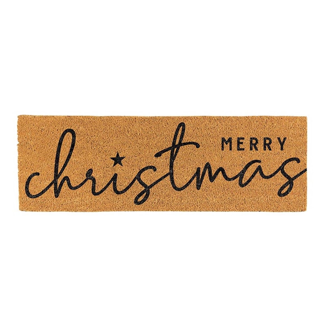 COIR DOORMAT 30X10 MERRY CHRISTMAS - CURSIVE