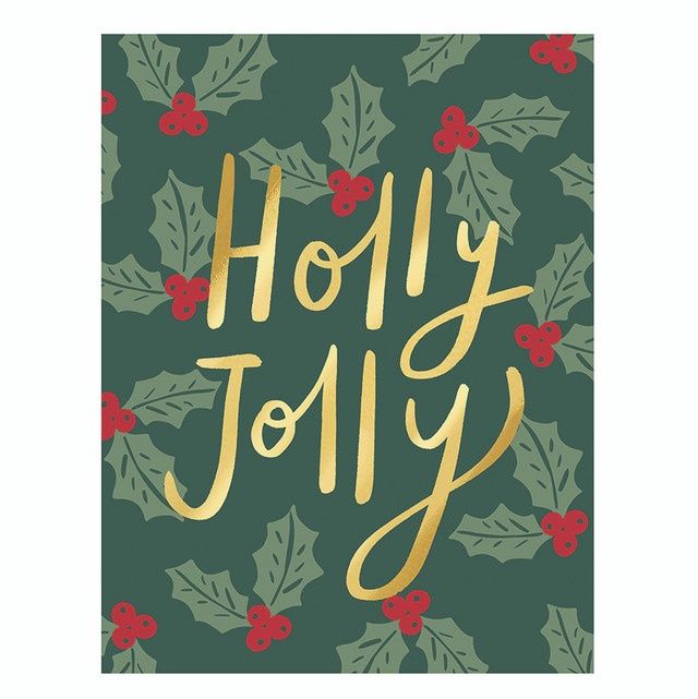 HOLLY JOLLY - CARD