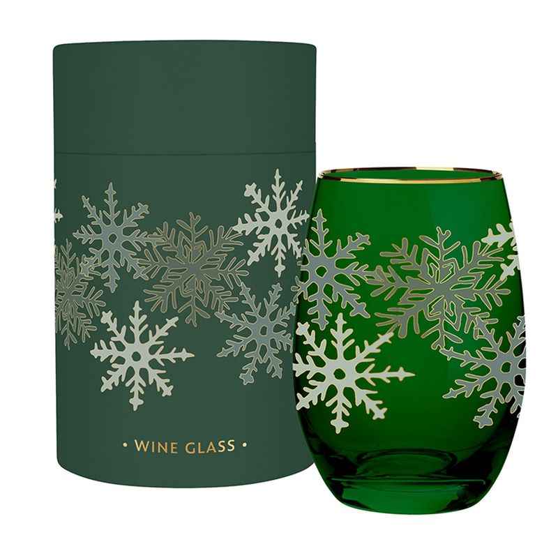 STEMLESS WINE GLASS SNOWFLAKE