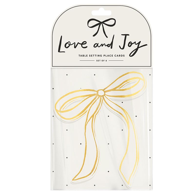 TABLE SETTING PLACE CARD IVORY S/8