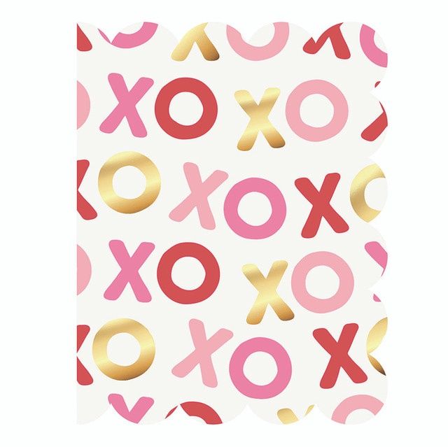 XOXO - SCALLOPED EDGES - CARD
