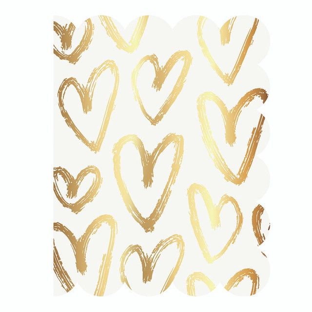 GOLD HEARTS - CARD
