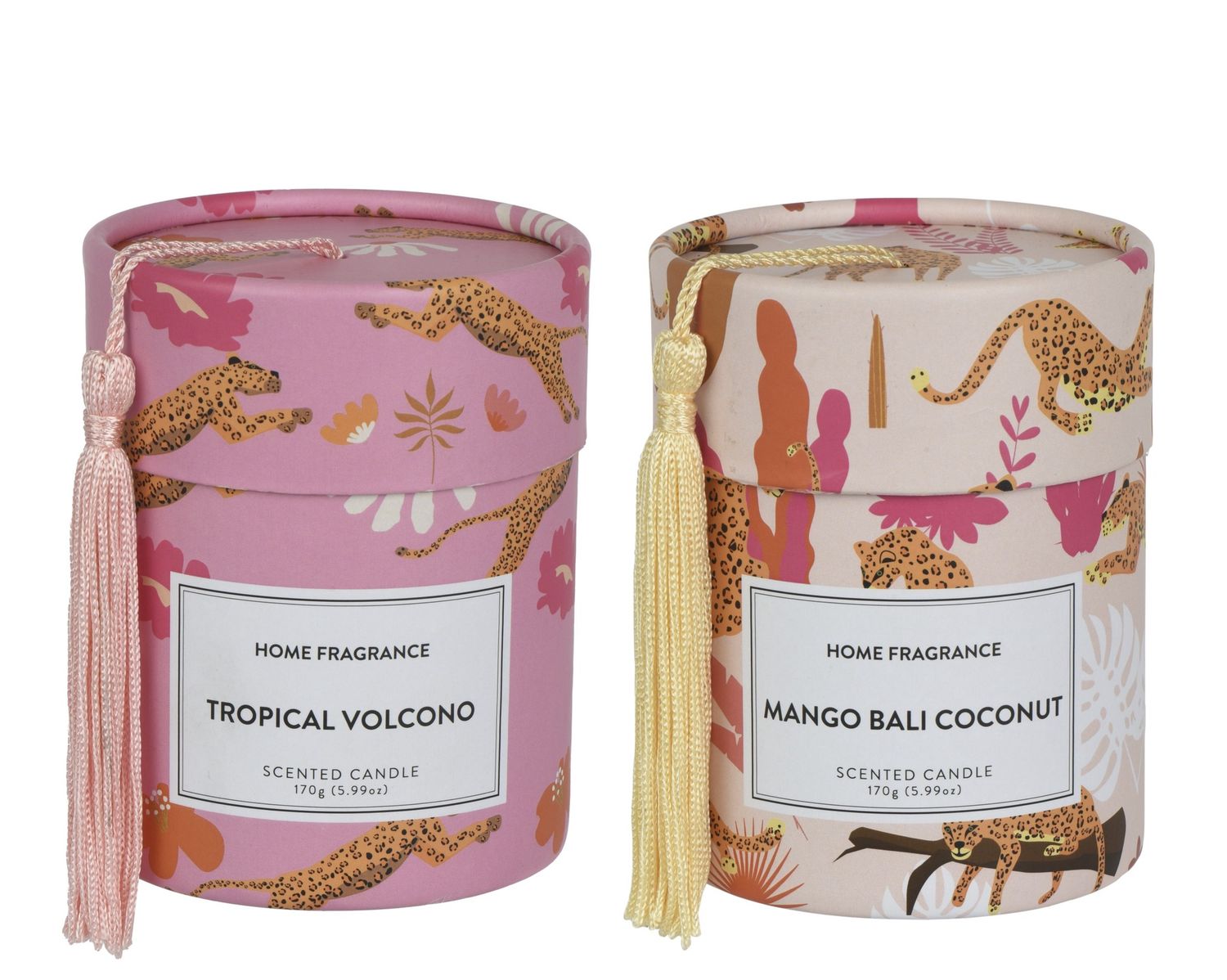 GLASS SCENTED CANDLE- TROPICAL SCENTS