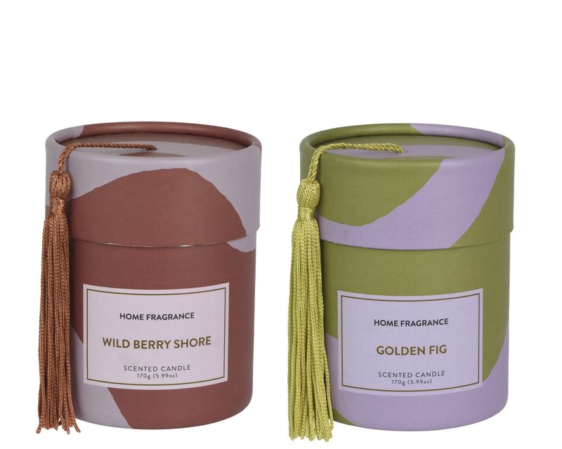 GLASS SCENTED CANDLE – FRUITY SCENTS