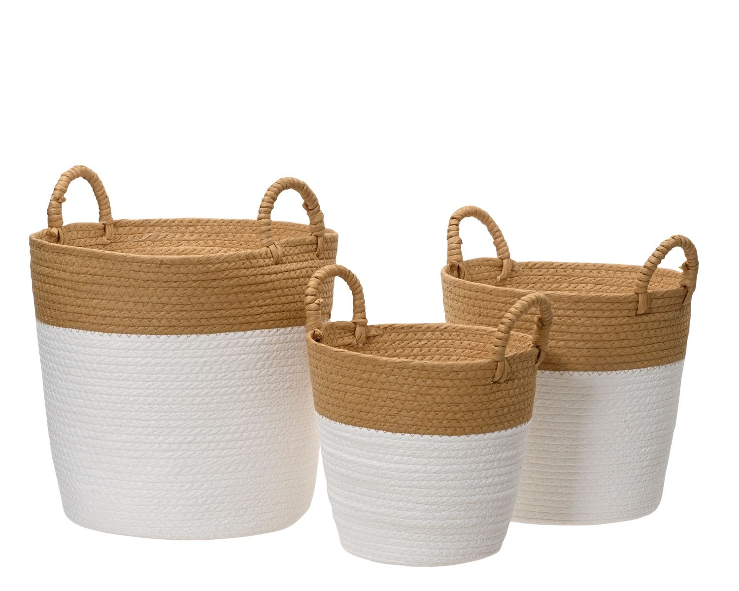 PAPER ROPE STORAGE BASKET