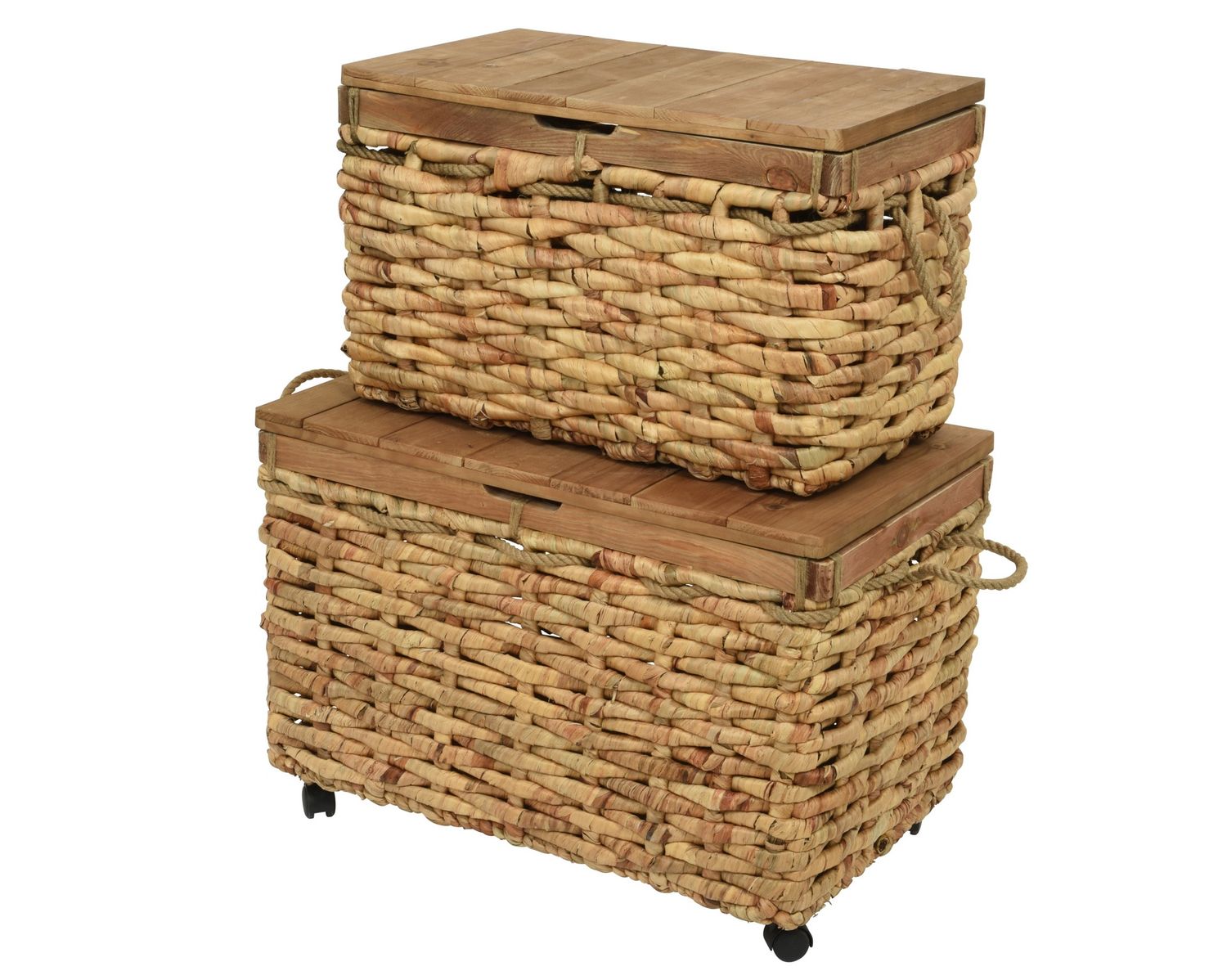 STORAGE TRUNK WITH LID &amp; WHEELS