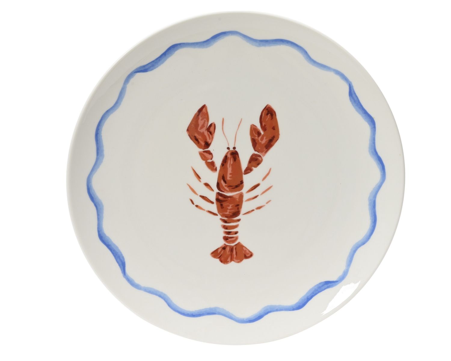 PORCELAIN DINNER PLATE – LOBSTER DESIGN