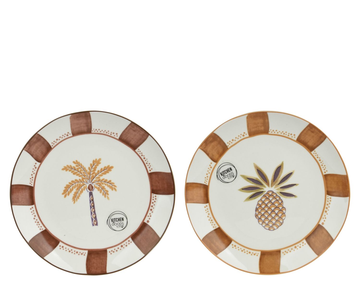 PORCELAIN BREAKFAST PLATE – TROPICAL DESIGN