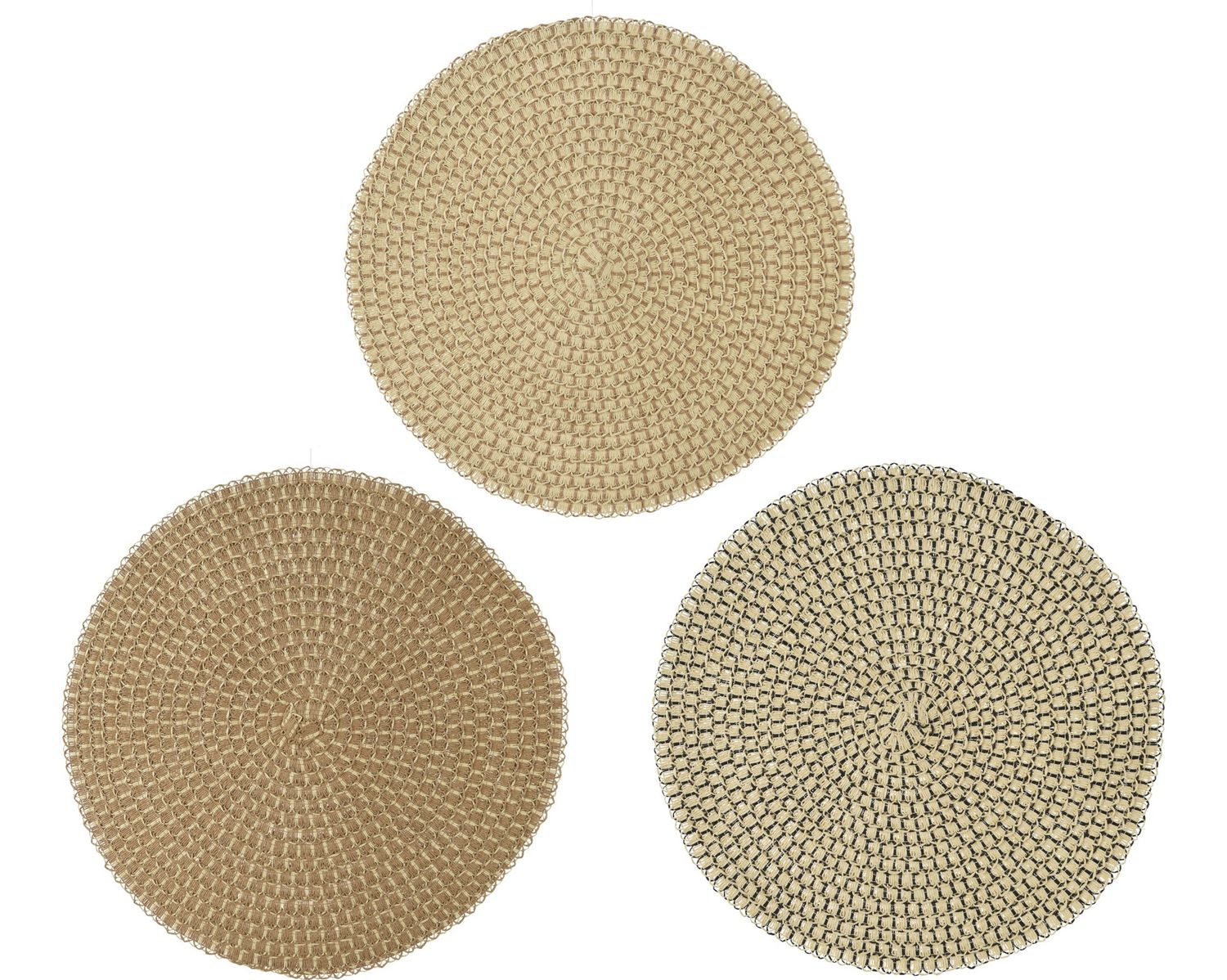 ROUND PAPER ROPE PLACEMATS-15"