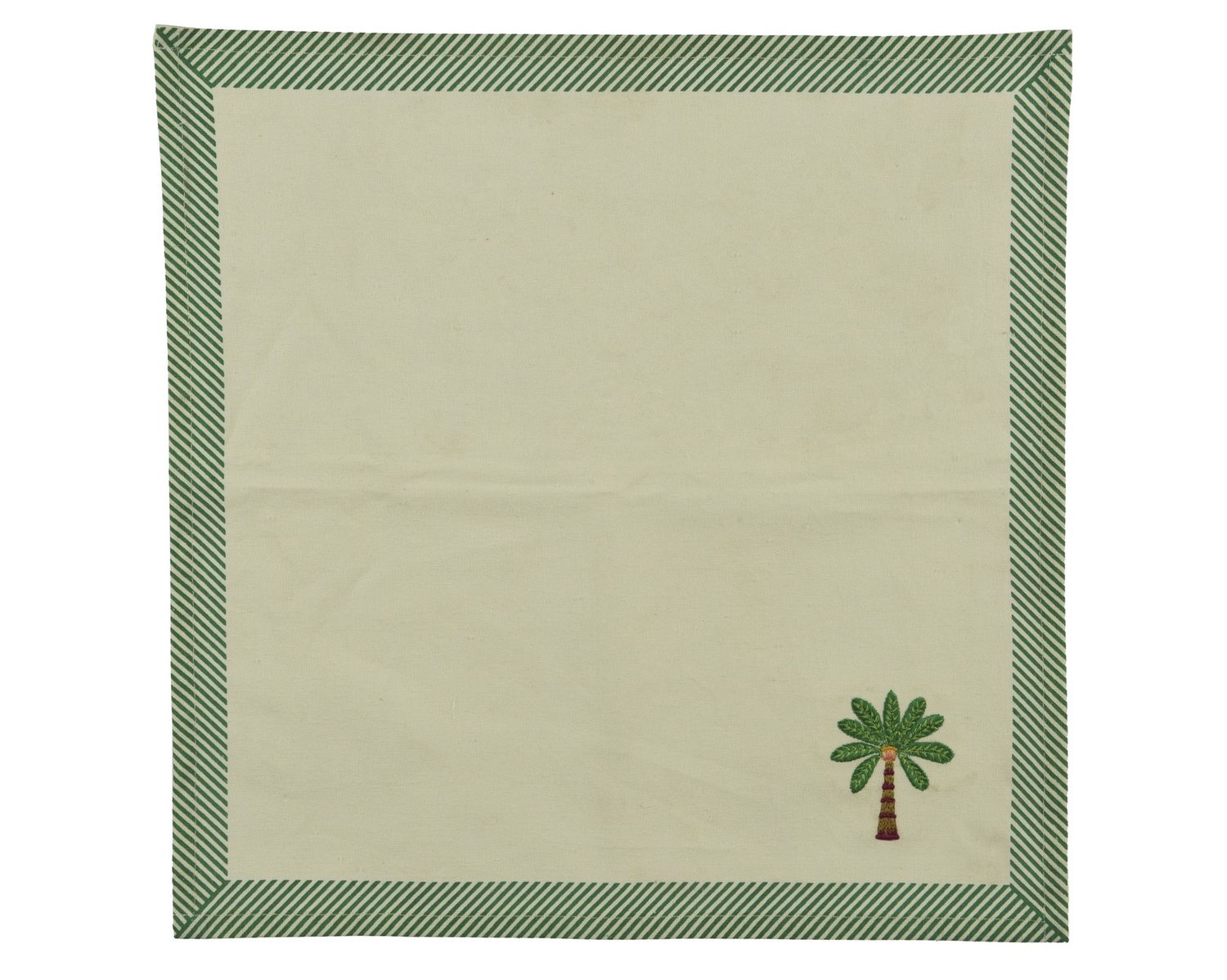PALM TREE EMBROIDERED NAPKIN