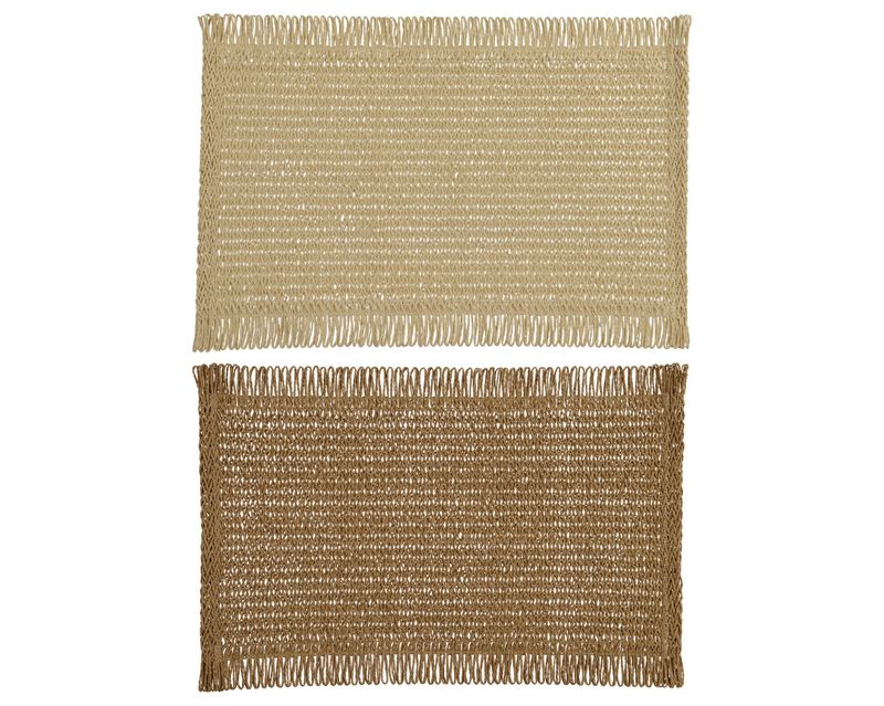PAPER ROPE WOVEN PLACEMAT RECTENGULAR