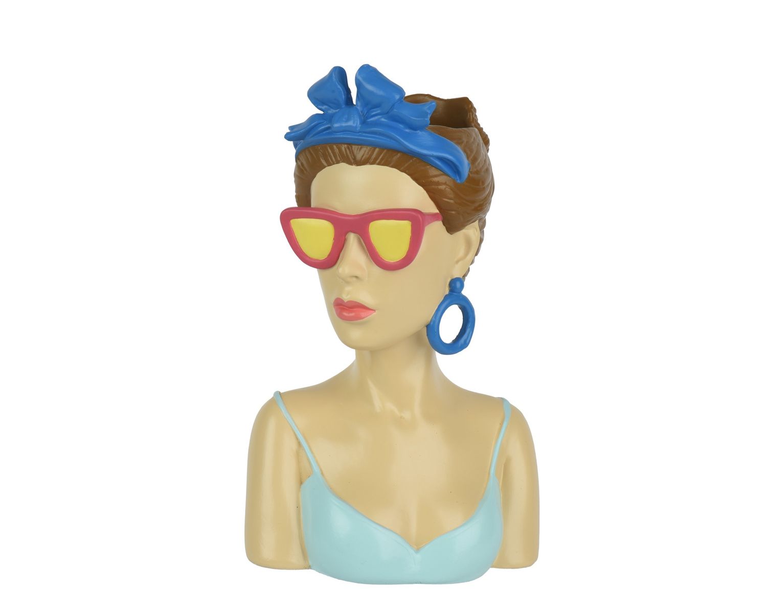 FASHION LADY HEAD PLANTER VASE