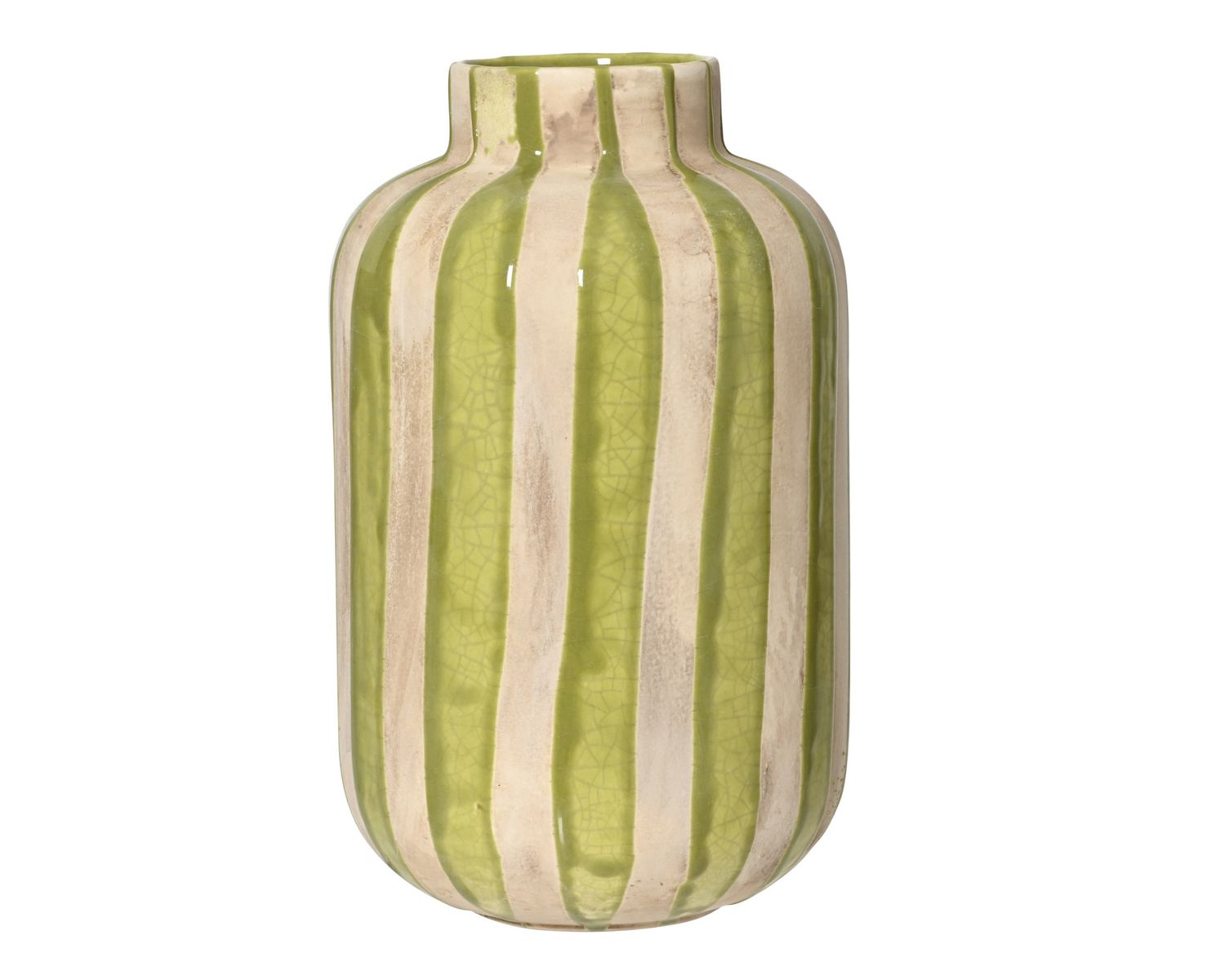 STRIPED TERRACOTTA VASE