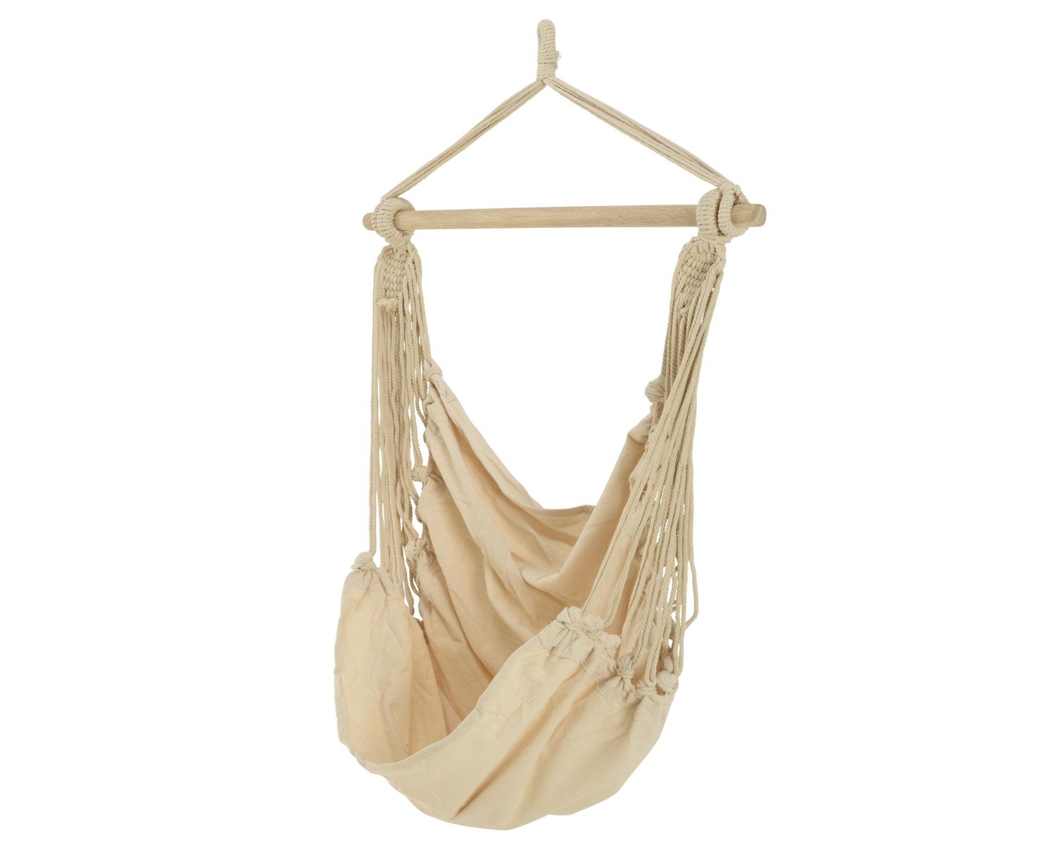 NATURAL COTTON HAMMOCK CHAIR