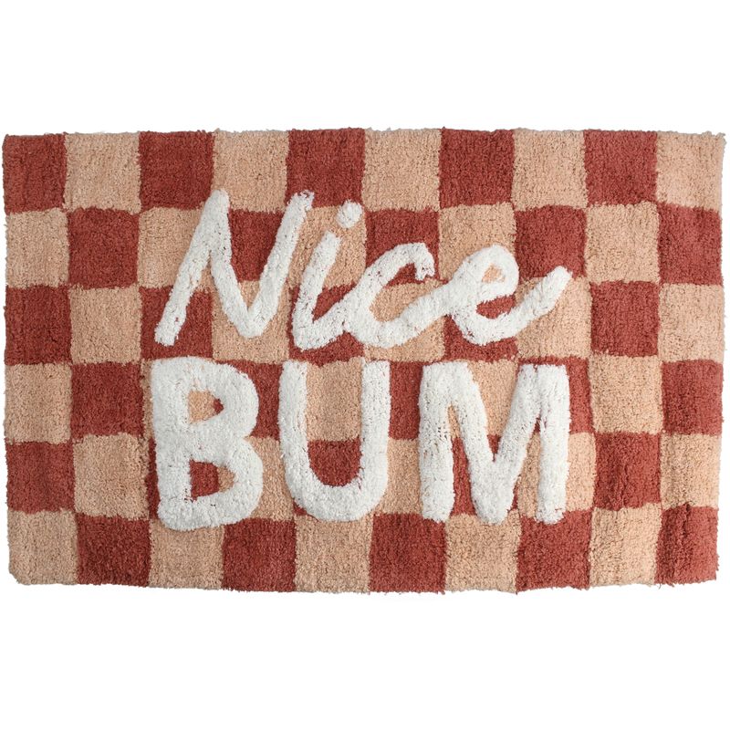 Bath Mat Nice Bum Cotton Multi 50x80cm