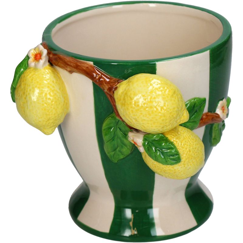 Planter Lemon Dolomite Green 14x15.5x14.7cm