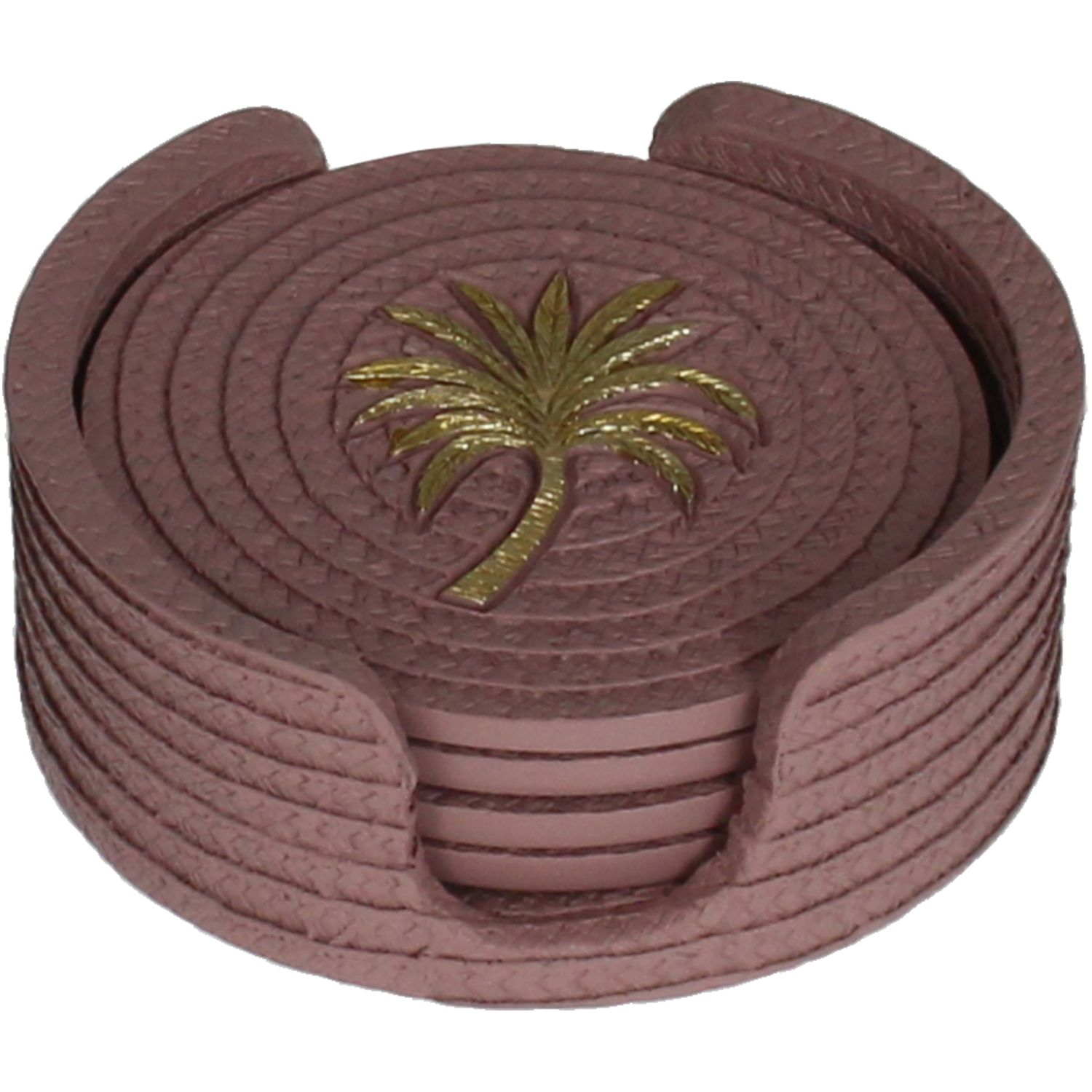 Coasters Palm Tree Polyresin Pink 11.5x11.5x4.5cm BOX/4 Coasters Palm Tree Polyresin Pink 11.5x11.5x4.5cm BOX/4