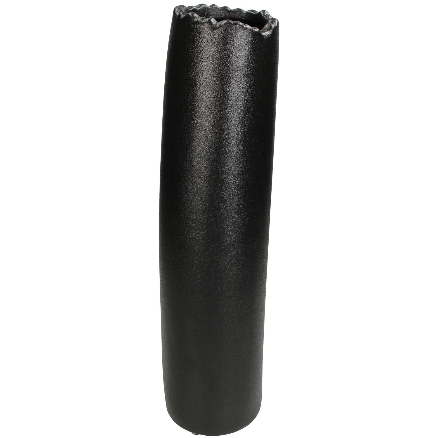 Vase Black 42x10x11cm Vase Black 42x10x11cm