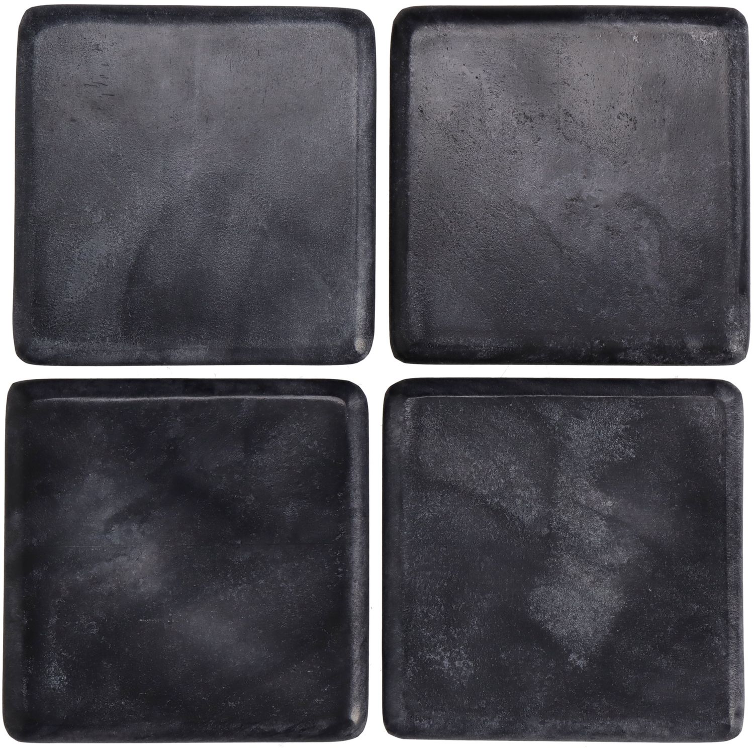 Coaster Square Black 10x10x4cm