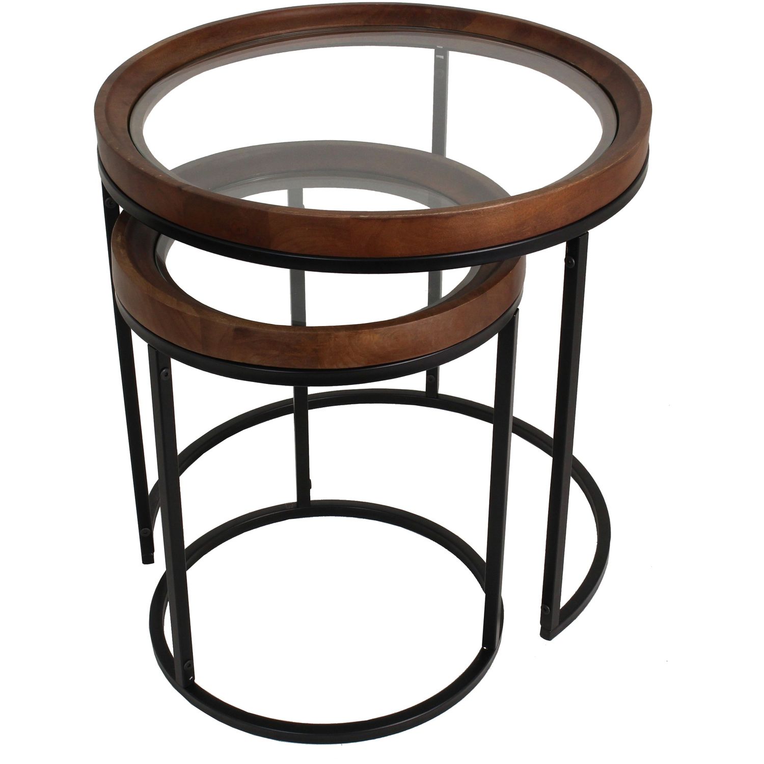 Table Iron Black 55x55x54cm S/2 Table Iron Black 55x55x54cm S/2