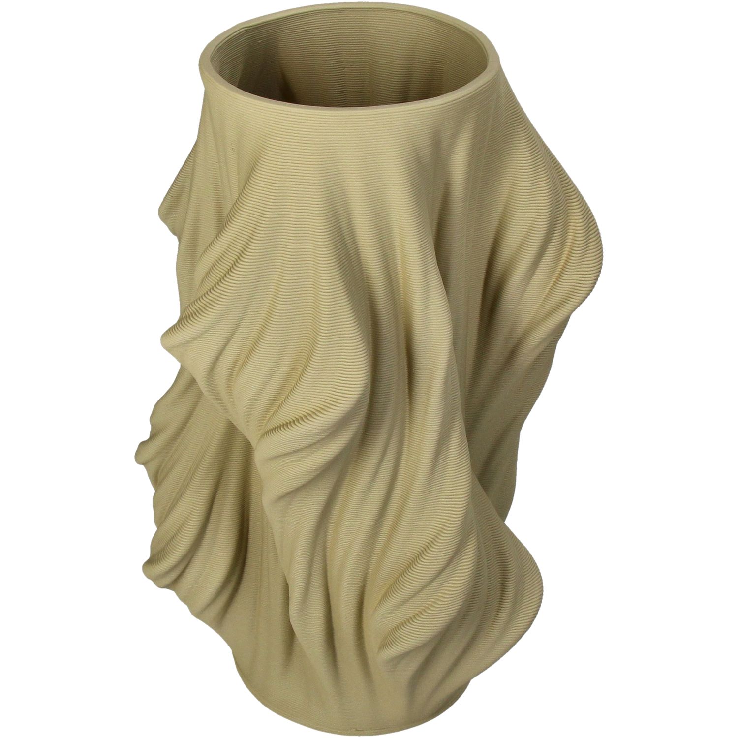 Vase Porcelain Beige 18x18x28cm