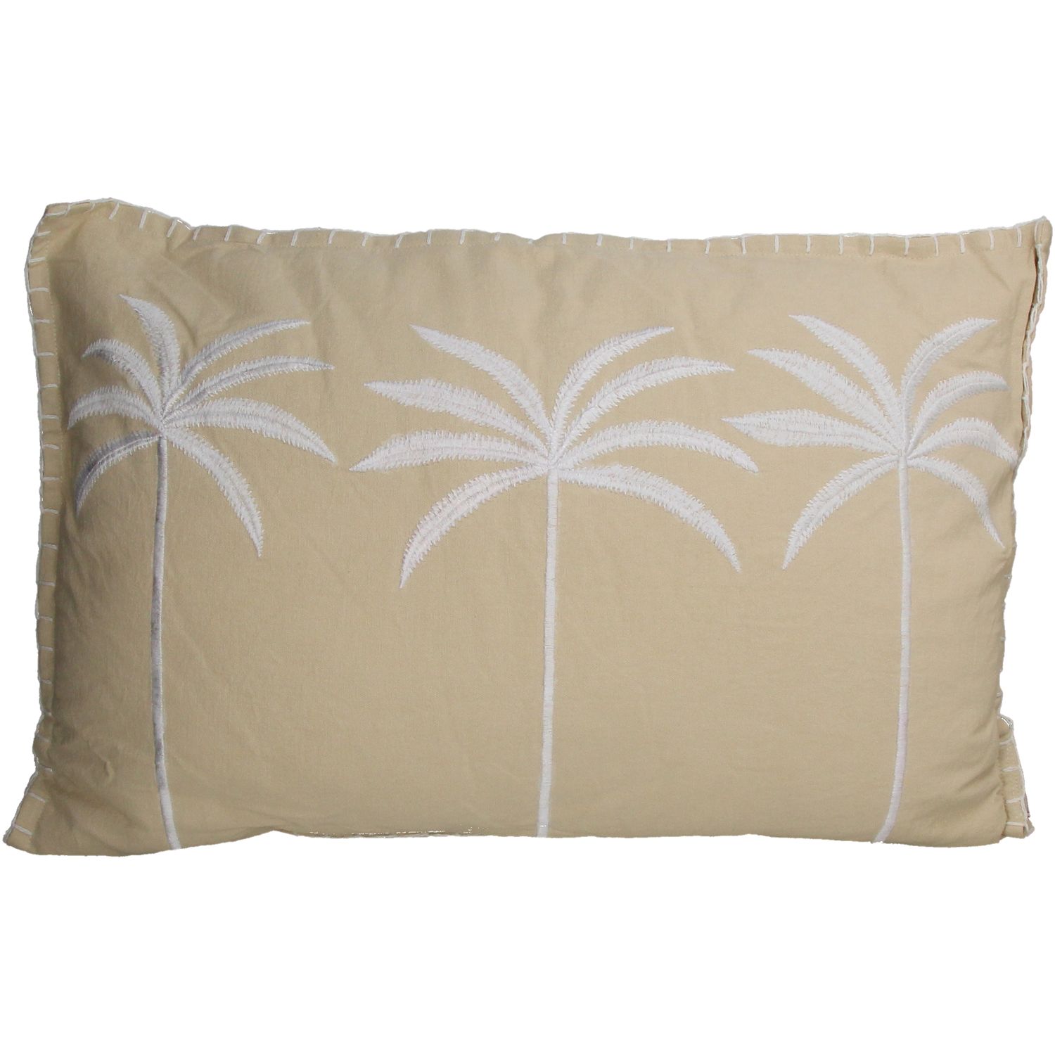 Cushion Palm Tree Cotton Beige 40x60cm