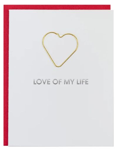 Love of My Life - Heart Paperclip Card