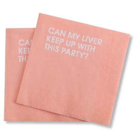 Can My Liver Keep Up Cocktail Napkin