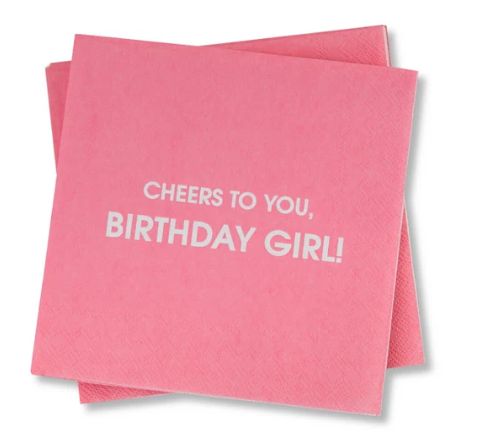 Cheers to you Birthday girl Napkins