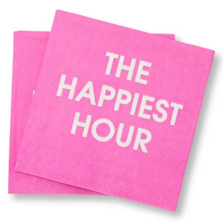 The Happiest Hour - Cocktail Napkin