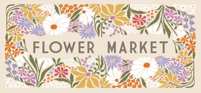 Flower Market Spiral Jotter Notepad with Pen