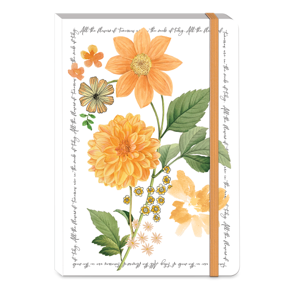 Notable Florals Softcover Journals, PATTERN: Marigold