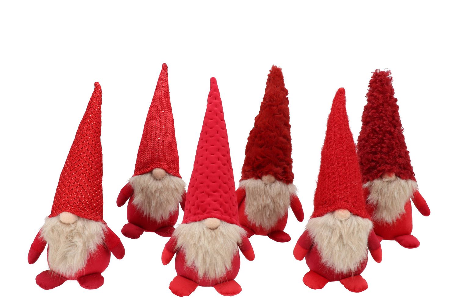 GNOME RED PLUSH LARGE, STYLE: WOVEN HAT