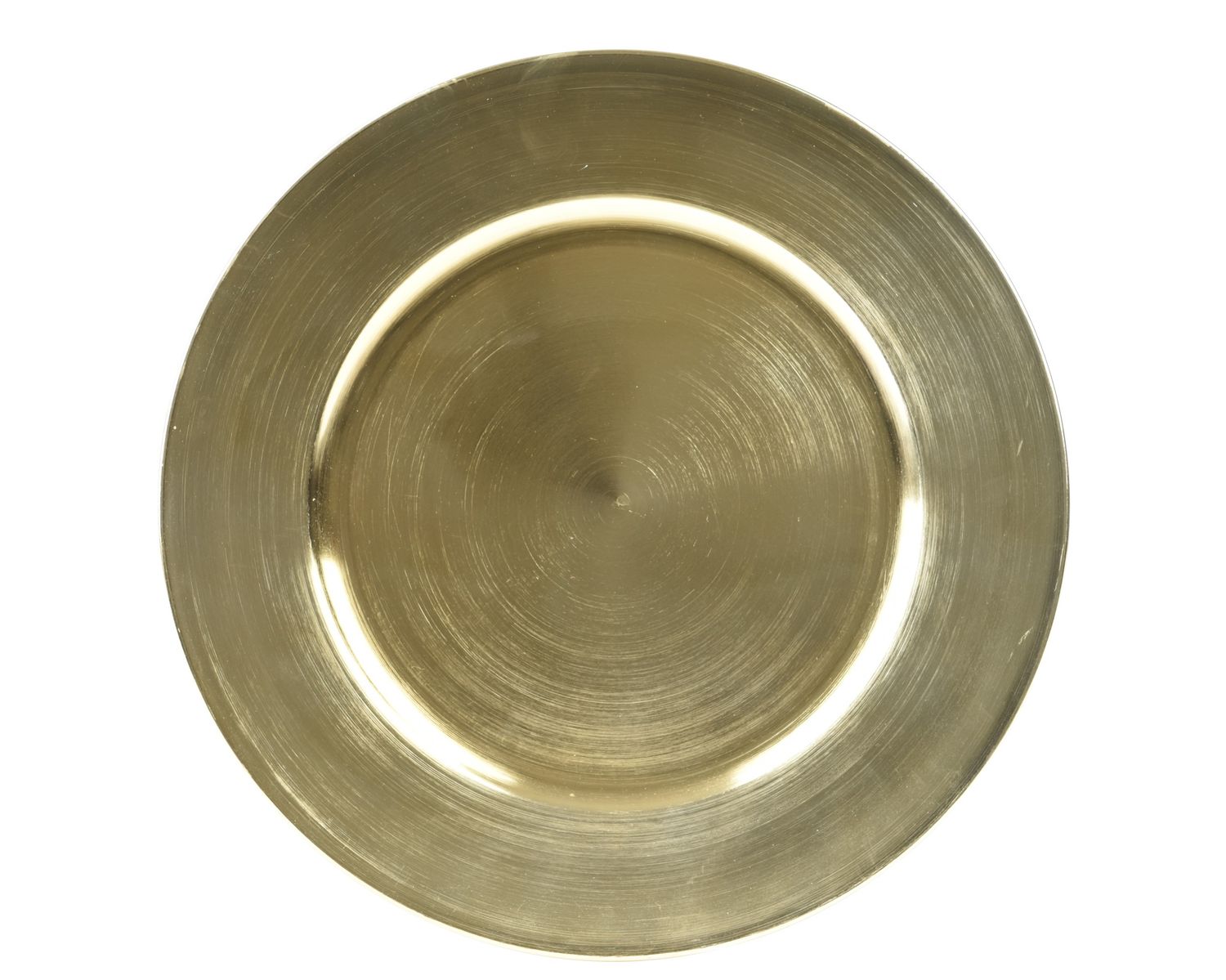 GOLD METALLIC CHARGER PLATE
