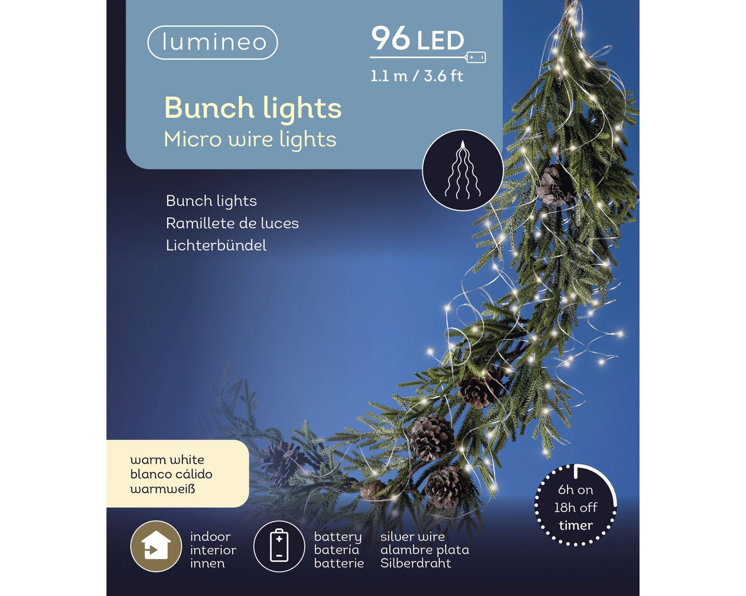 WARM WHITE MICRO LED BUNCH LIGHTS