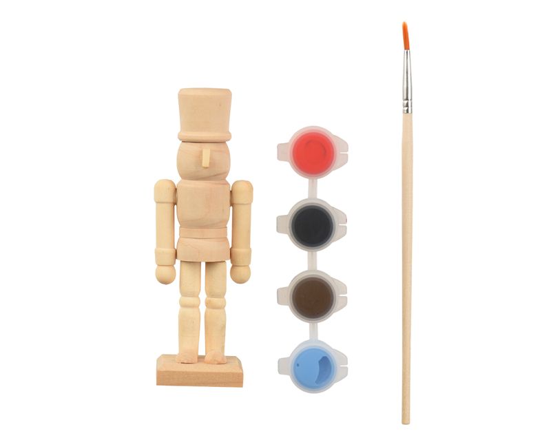 DIY WOODEN NUTCRACKER PAINT KIT